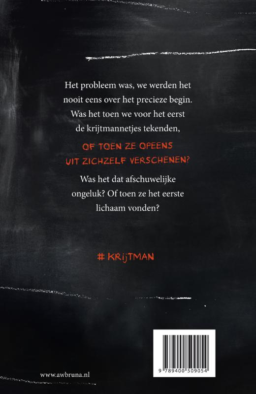 Achterkant van De Krijtman