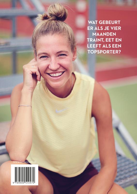 Achterkant van Trainen als een topatleet