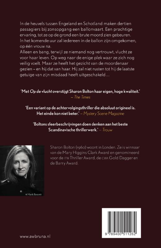 Achterkant van Op de vlucht