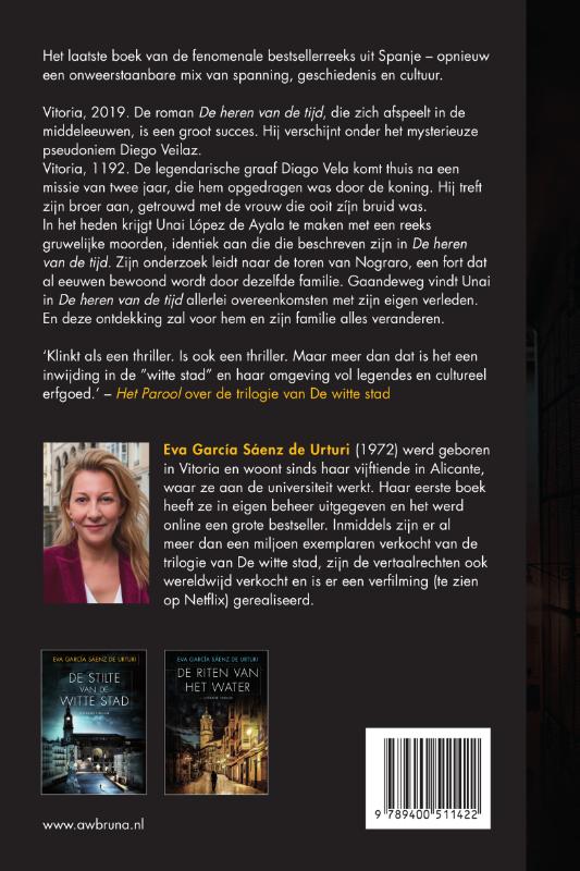 Achterkant van De heren van de tijd