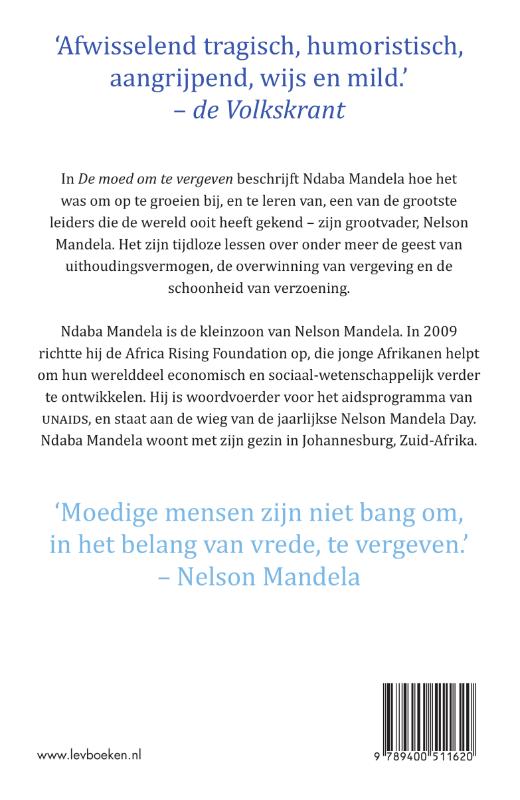 Achterkant van De moed om te vergeven