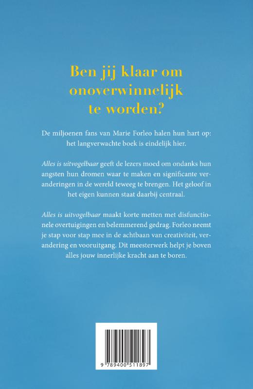 Achterkant van Alles is uitvogelbaar
