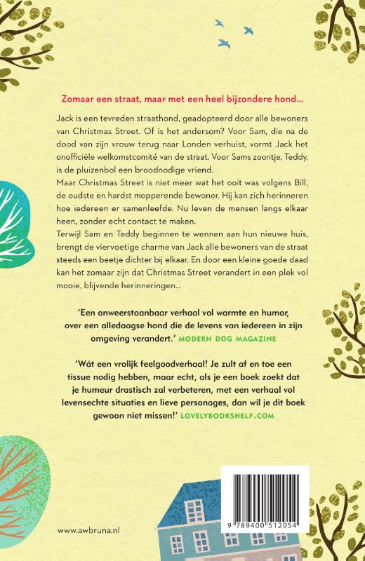 Achterkant van Jack de straathond