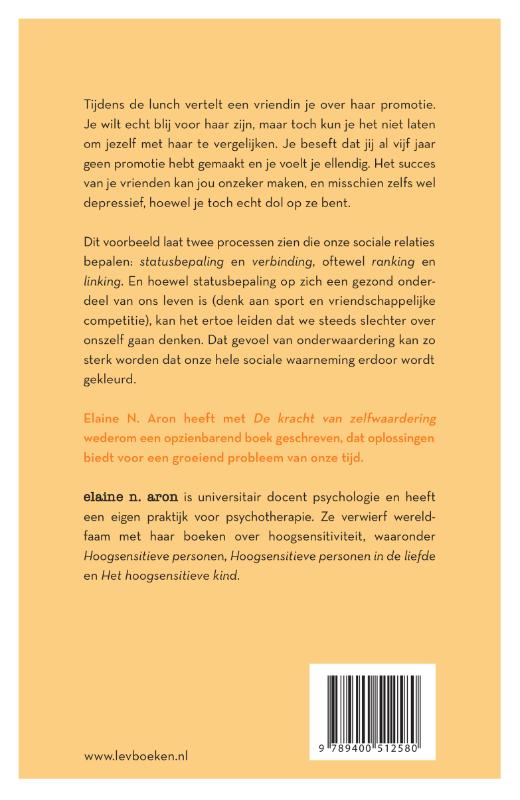 Achterkant van De kracht van zelfwaardering