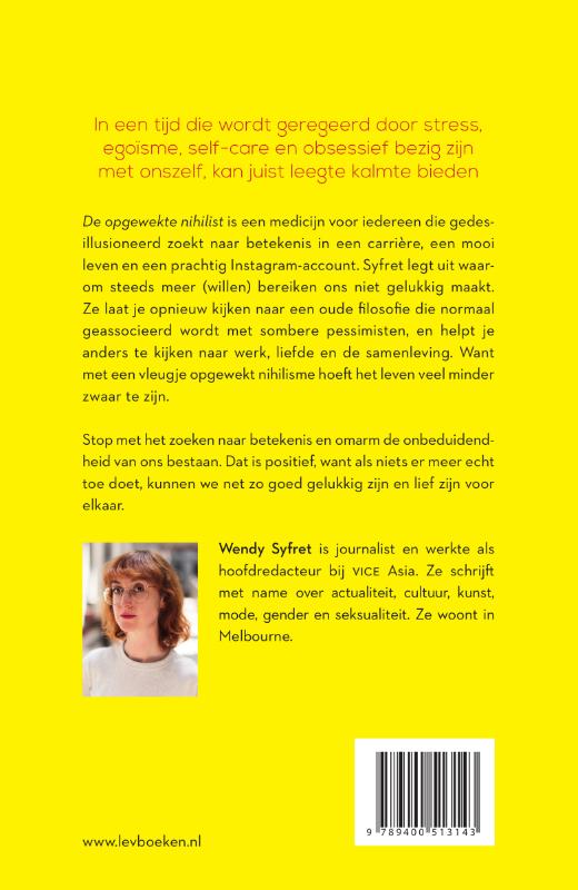 Achterkant van De opgewekte nihilist