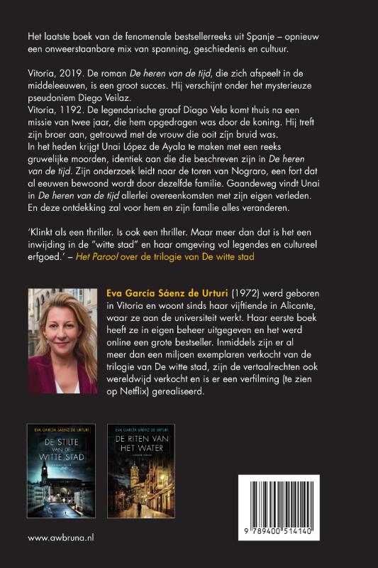 Achterkant van De heren van de tijd