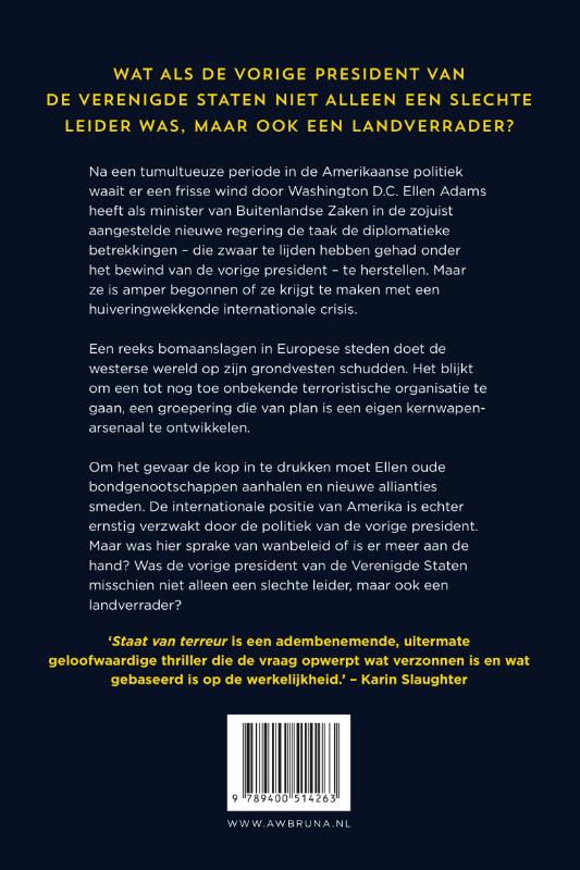 Achterkant van Staat van terreur