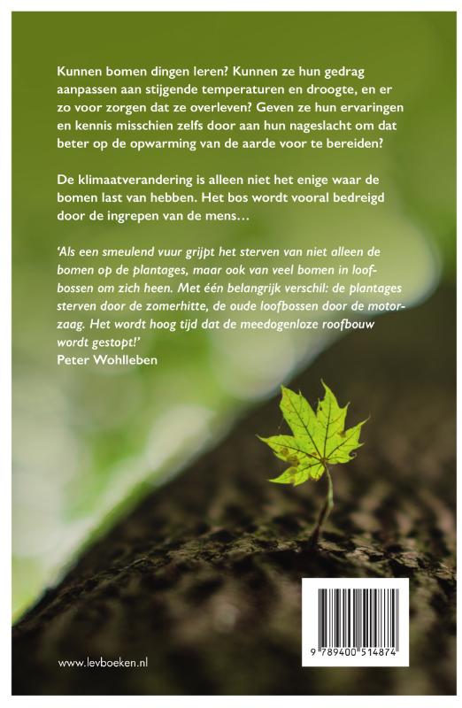 Achterkant van De lange adem van bomen