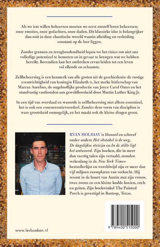 Achterkant van Discipline is het doel