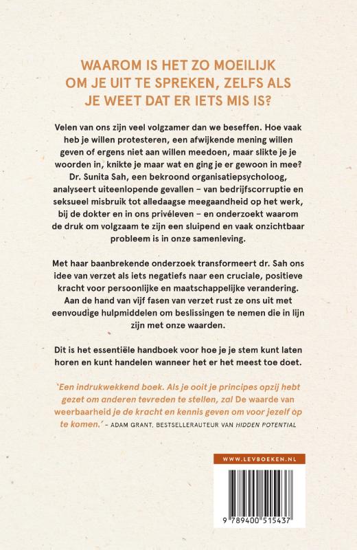 Achterkant van De waarde van weerbaarheid