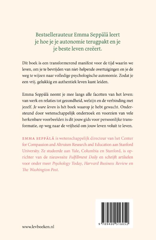 Achterkant van Je ware leven