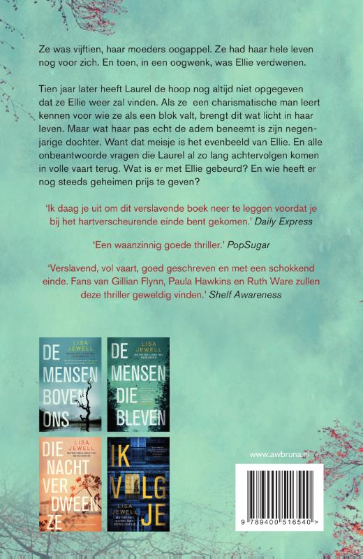 Achterkant van Toen was ze weg