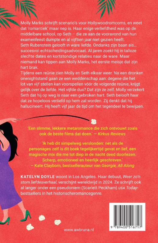 Achterkant van Weer zo'n stom liefdesverhaal