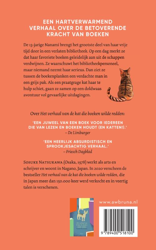 Achterkant van De kat die een bibliotheek ging redden