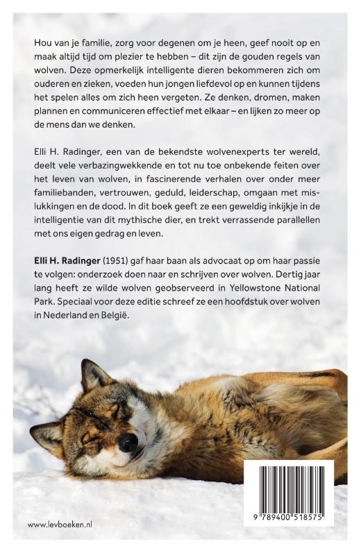 Achterkant van De wijsheid van wolven