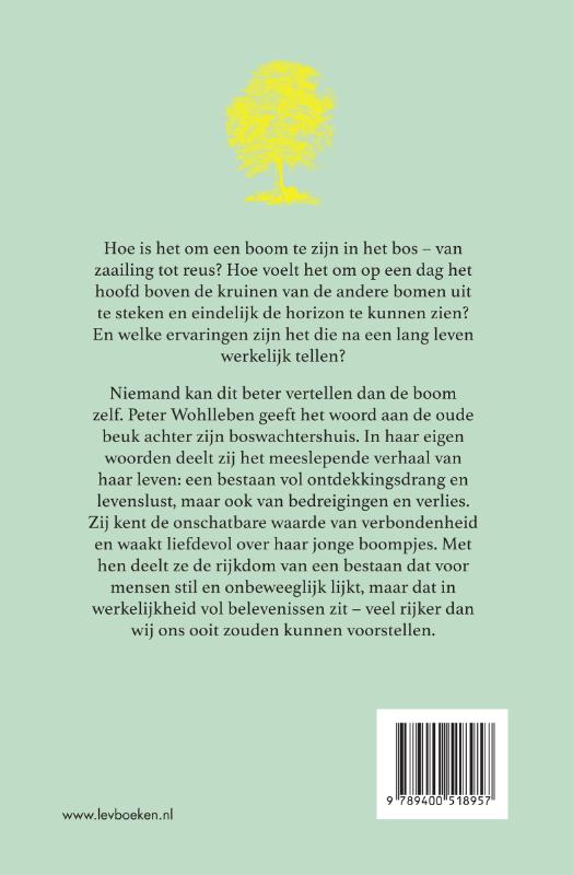 Achterkant van Het leven van een boom