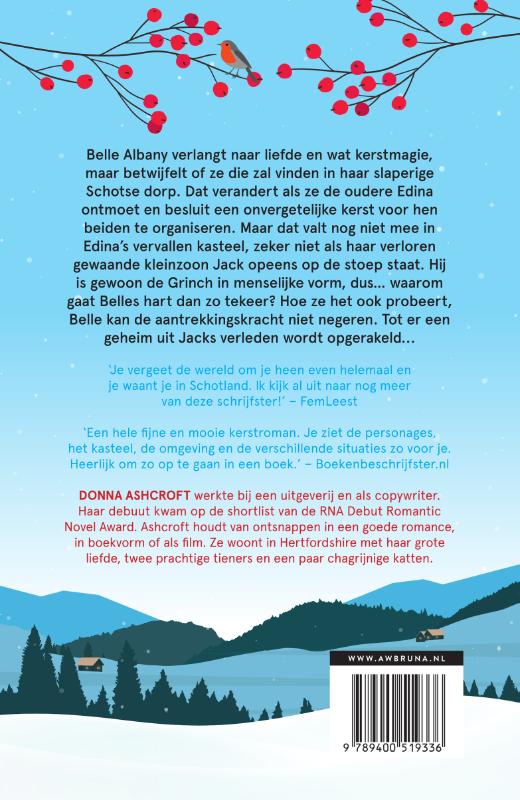Achterkant van Kerstmis in de Schotse Hooglanden