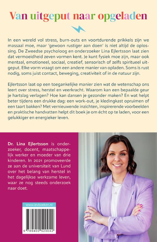 Achterkant van Reset je energie