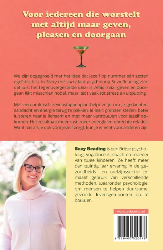 Achterkant van Sorry not sorry