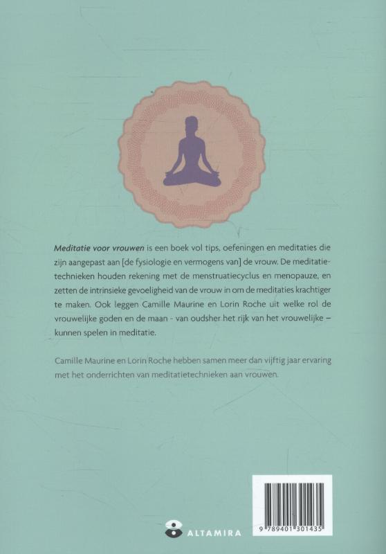 Achterkant van Meditatie voor vrouwen