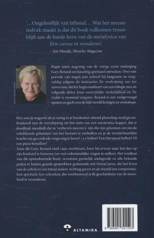 Achterkant van De verdwijning van het universum
