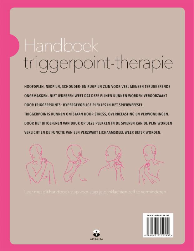 Achterkant van Handboek triggerpointtherapie