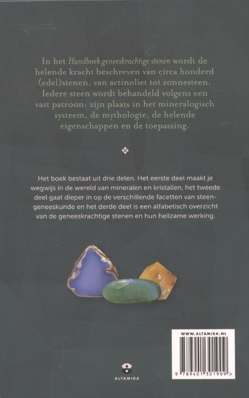 Achterkant van Handboek geneeskrachtige stenen
