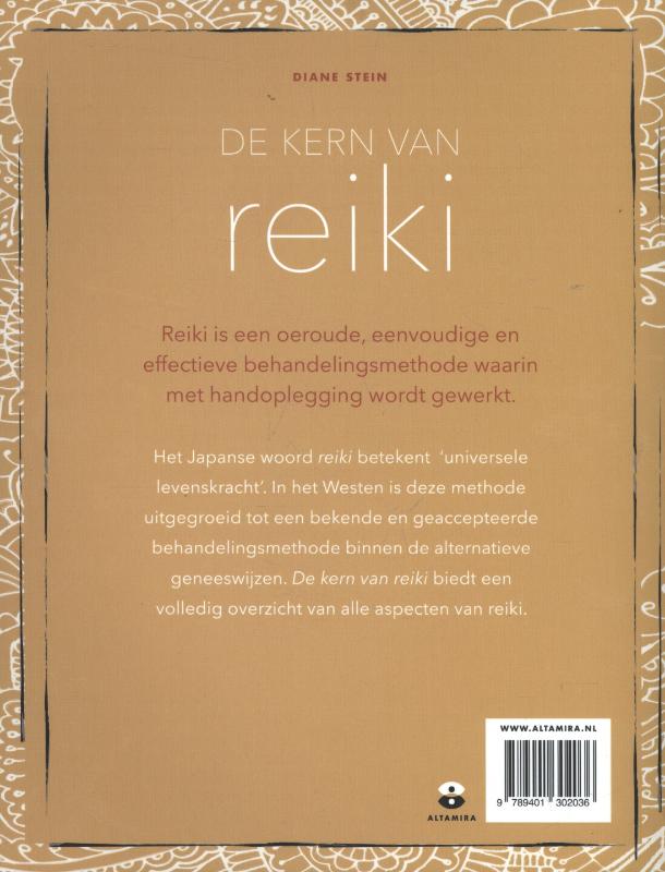 Achterkant van De kern van Reiki