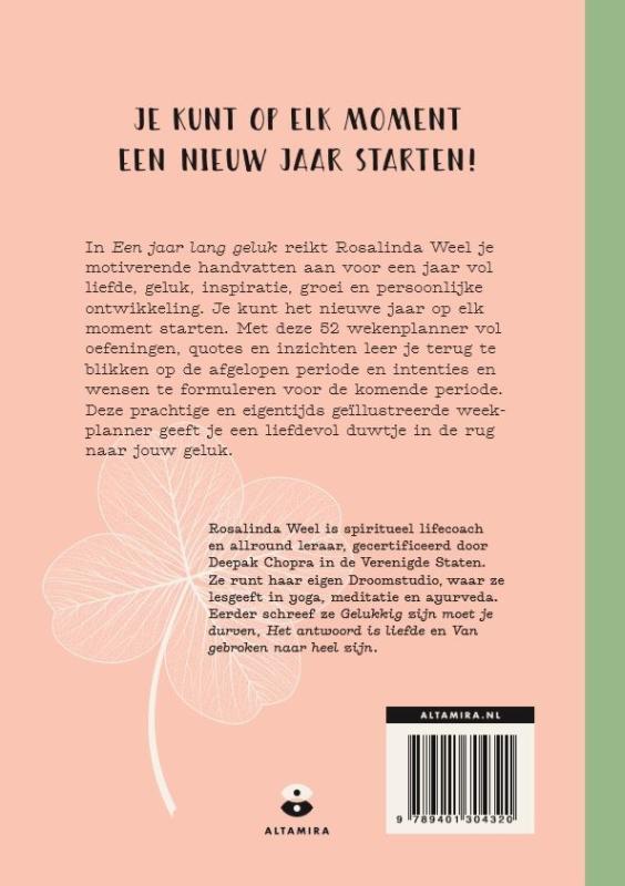 Achterkant van Een jaar lang geluk