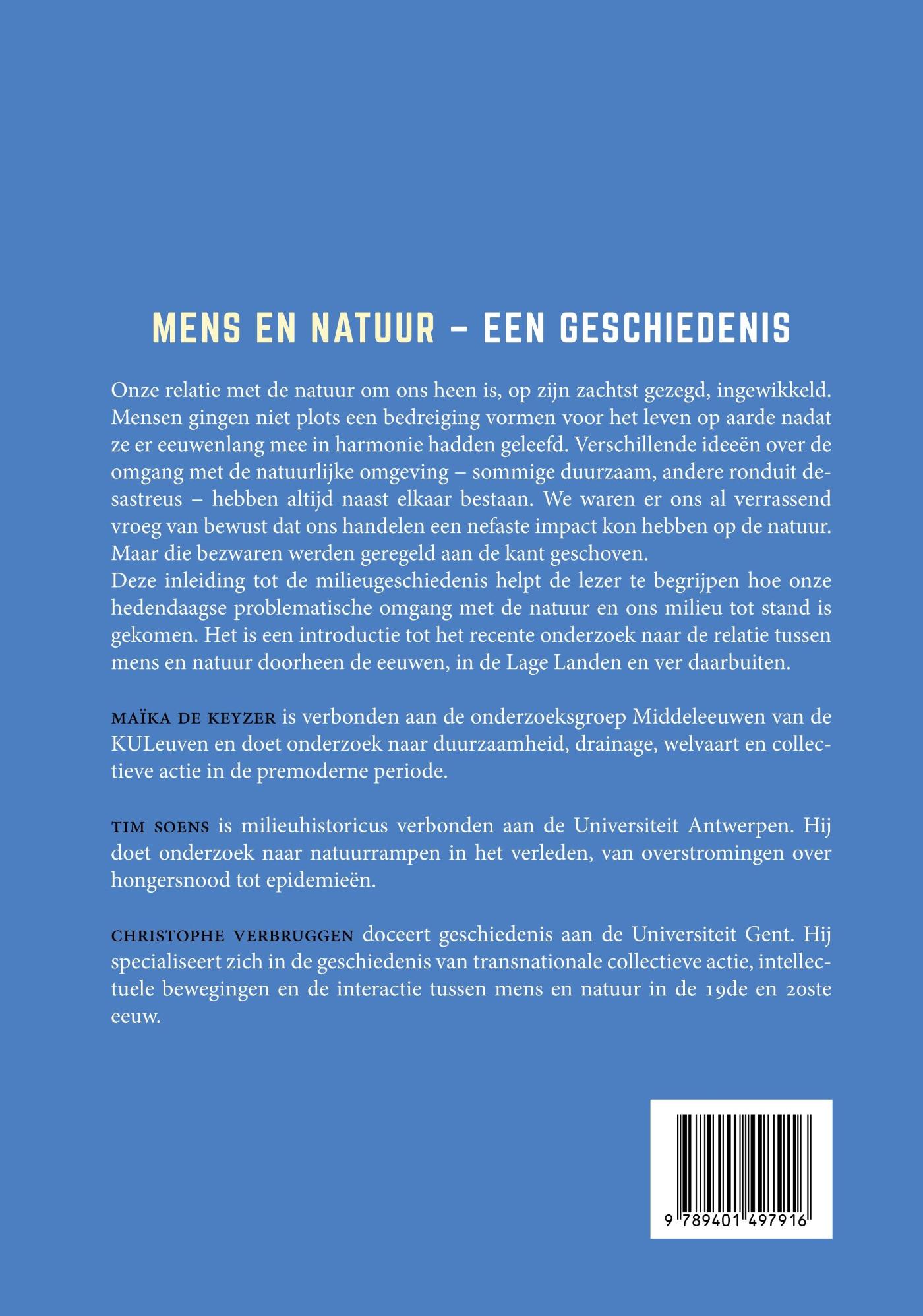 Achterkant van Mens en natuur