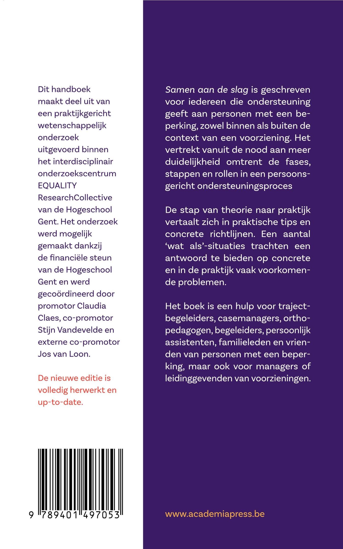 Achterkant van Samen aan de slag