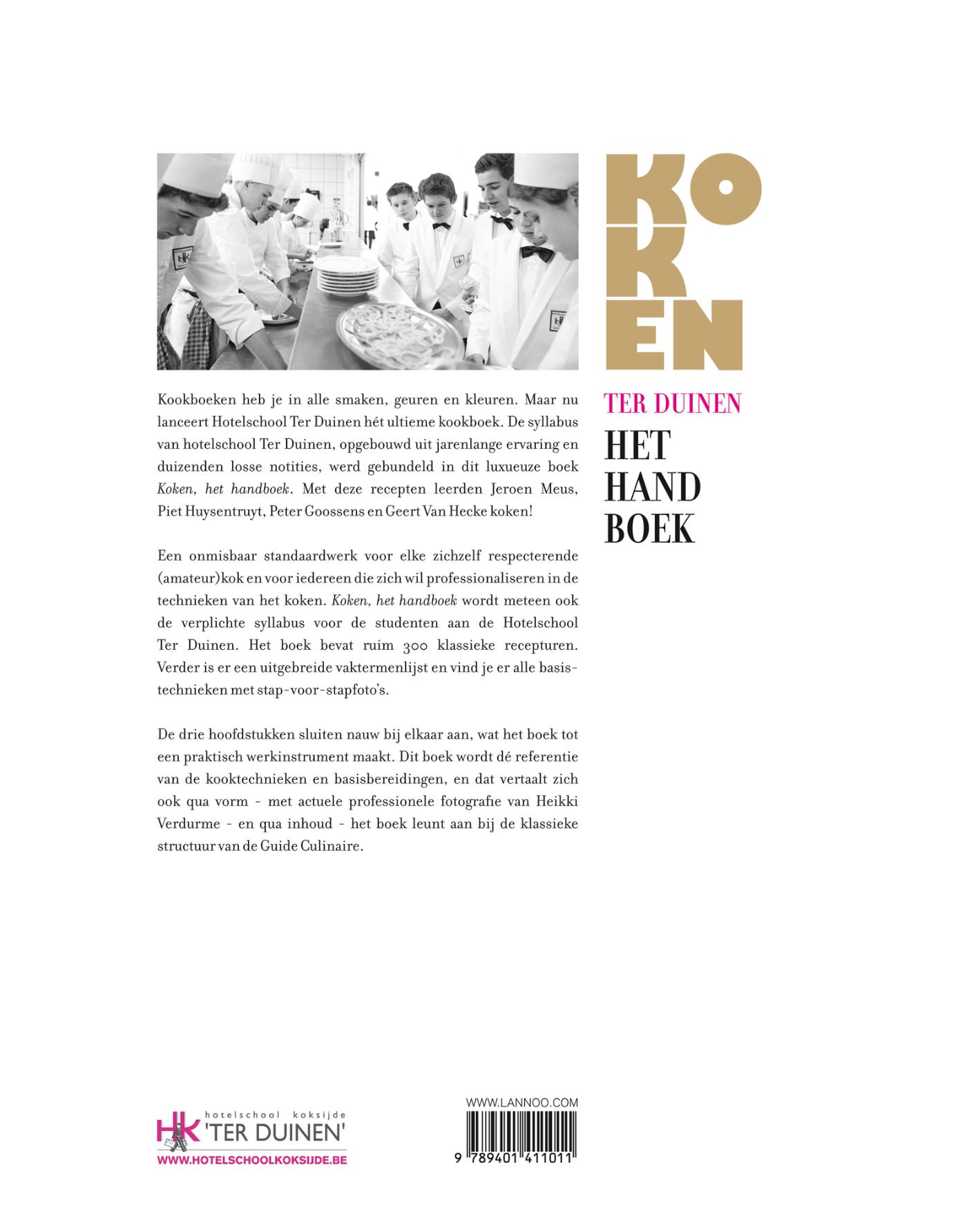 Achterkant van Koken - Het Ter Duinen Handboek