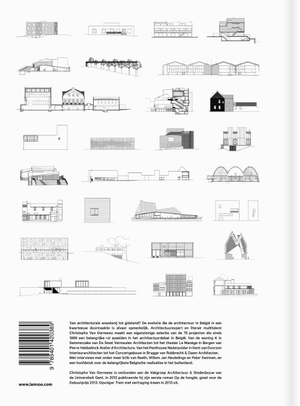 Achterkant van Architectuur Belgie