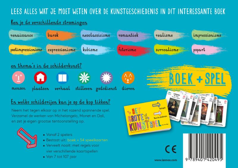 Achterkant van Het grote kunstspel