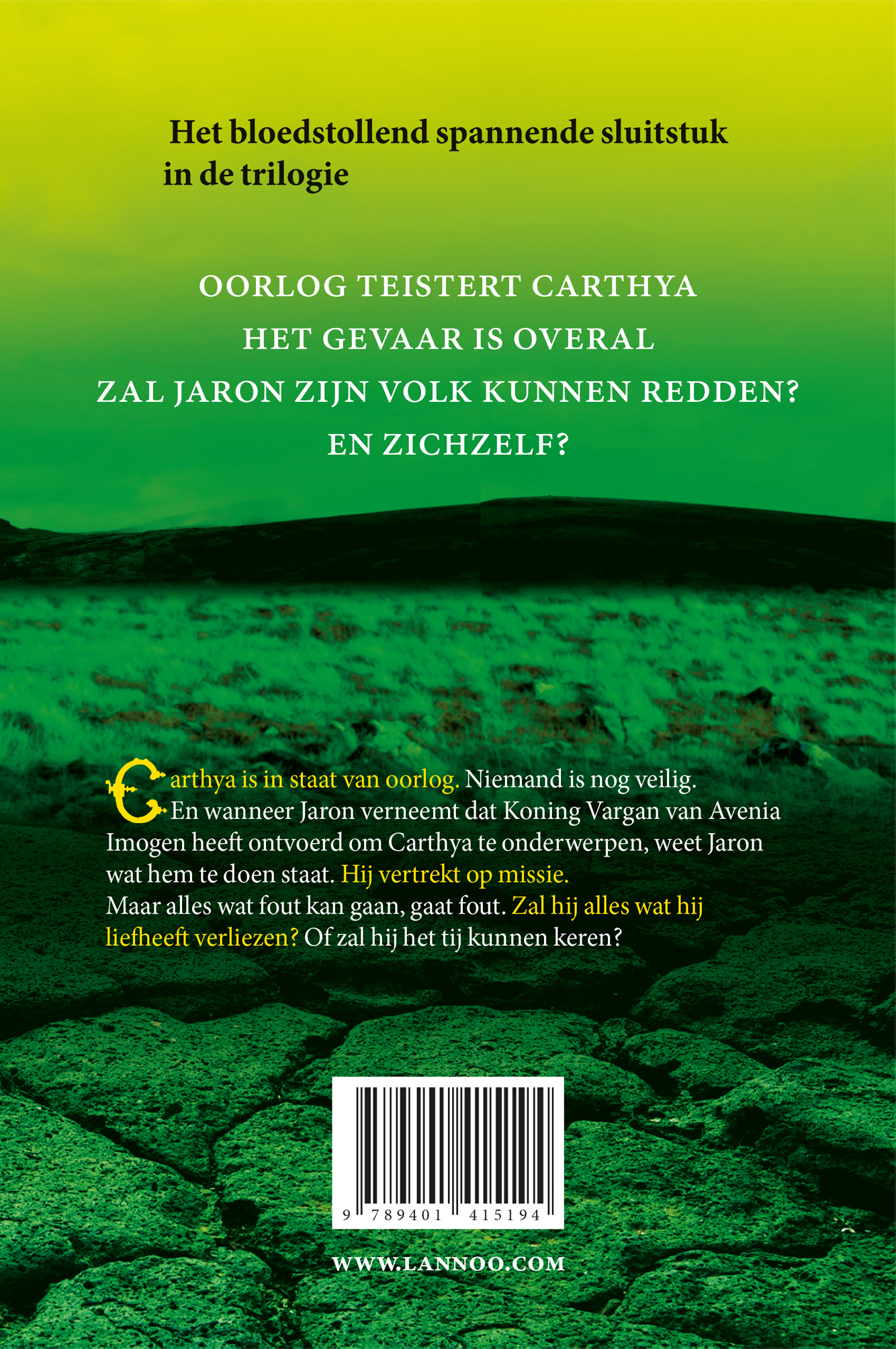 Achterkant van De schaduwtroon