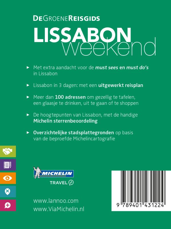 Achterkant van De Groene Reisgids Weekend - Lissabon