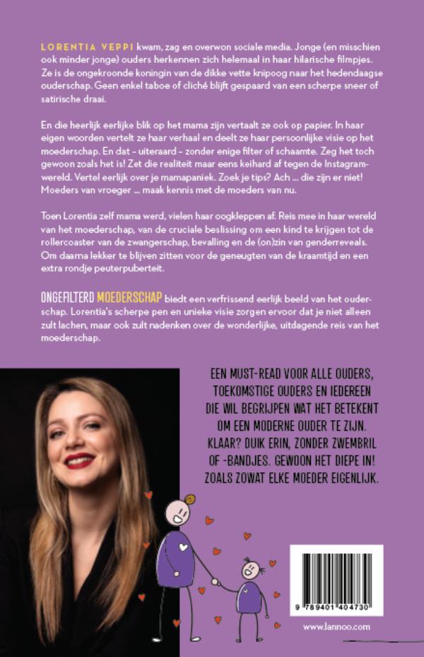 Achterkant van Ongefilterd moederschap