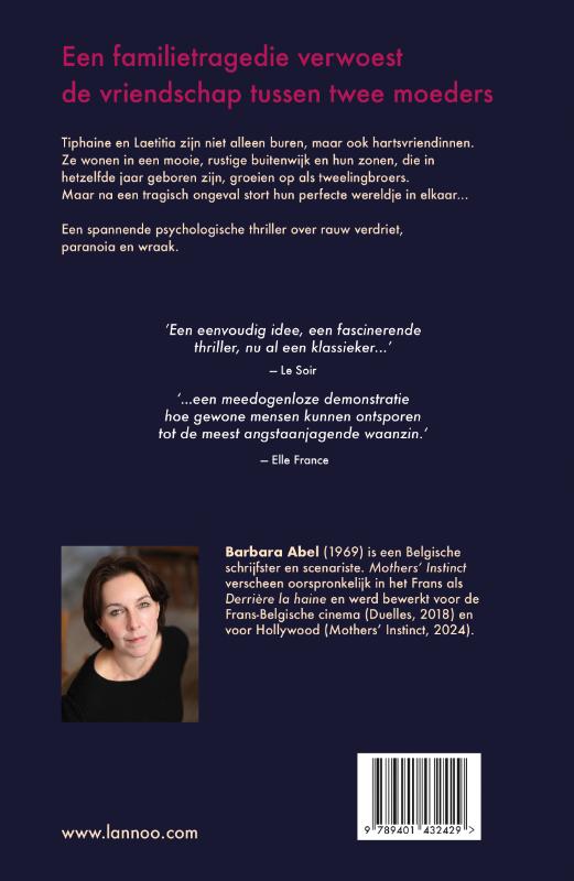 Achterkant van Mothers' Instinct