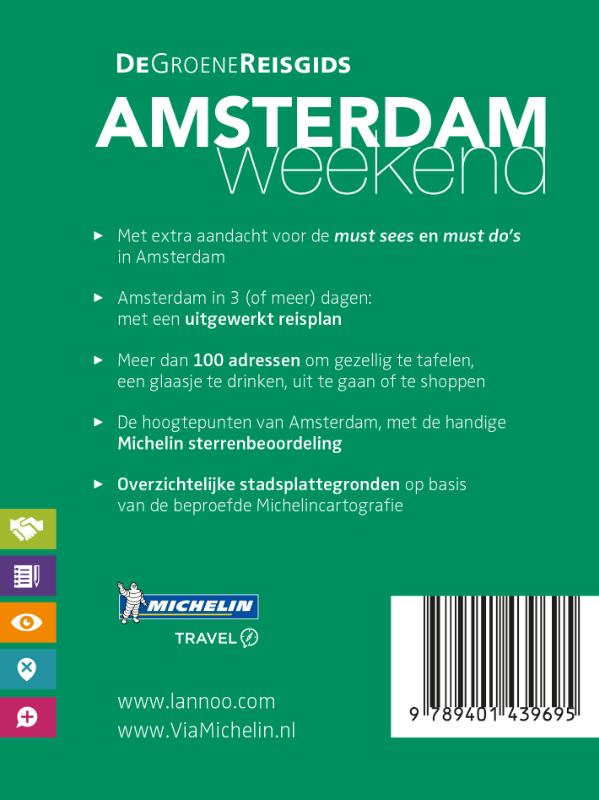 Achterkant van De Groene Reisgids Weekend - Amsterdam
