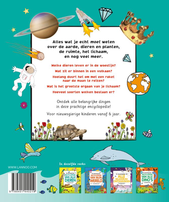 Achterkant van De encyclopedie van alle belangrijke dingen