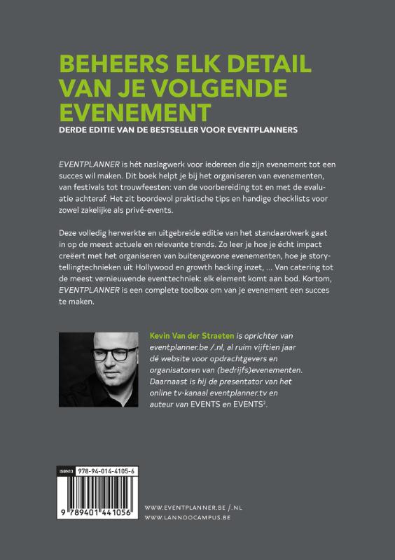 Achterkant van Eventplanner