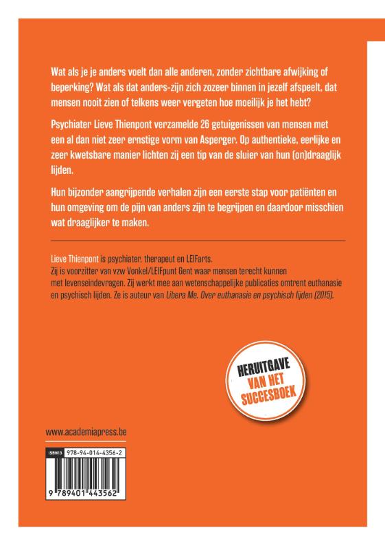 Achterkant van De pijn van anders zijn