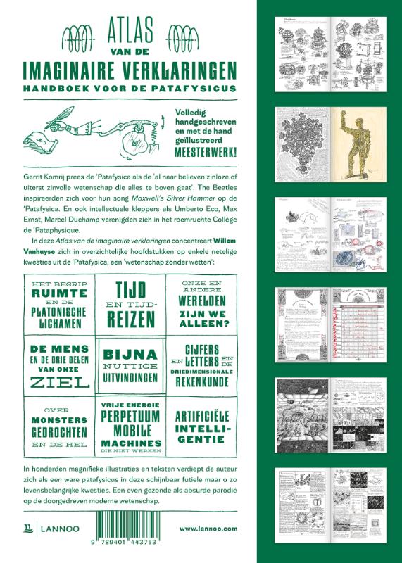 Achterkant van Atlas van de imaginaire verklaringen