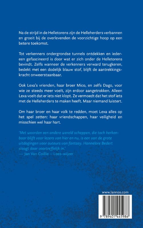 Achterkant van De Helletorens - Het blauwe hart
