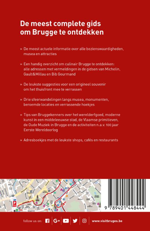 Achterkant van Brugge stadsgids 2018