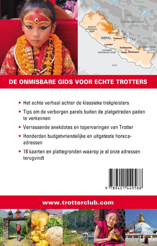 Achterkant van Trotter Nepal