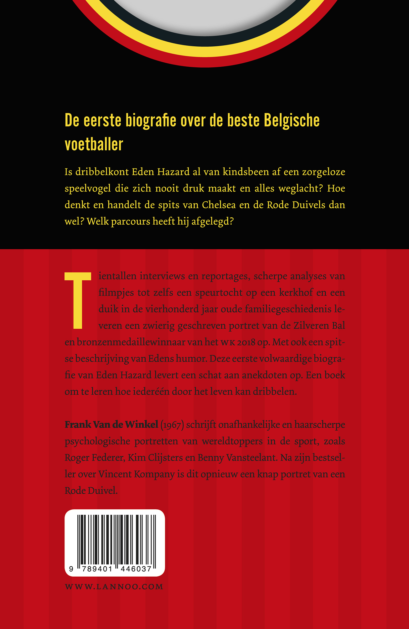 Achterkant van Eden Hazard