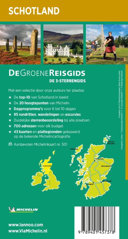 Achterkant van De Groene Reisgids - Schotland