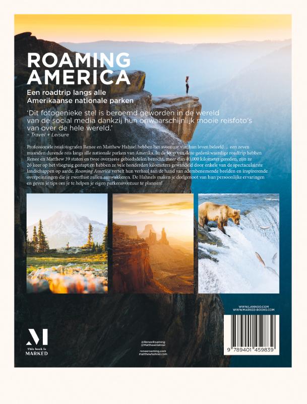 Achterkant van Roaming America