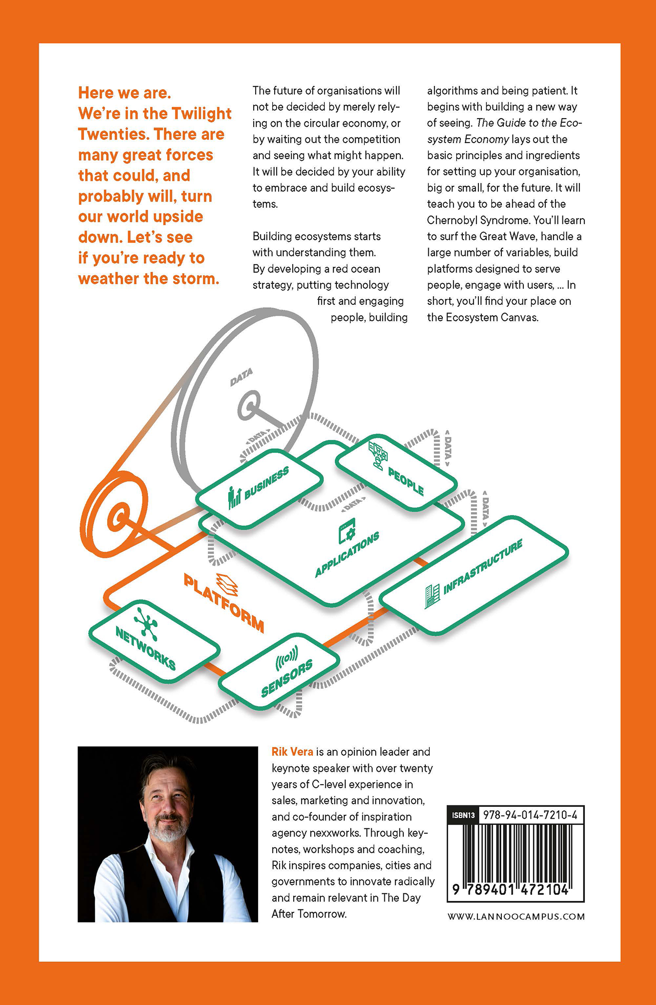 Achterkant van The guide to the Ecosystem Economy